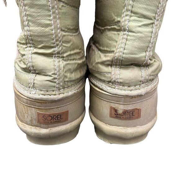 Sorel Geneva Duck Snow Boots Olive Green Size 9 - Picture 4 of 12